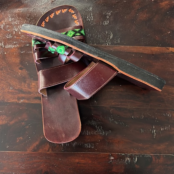 Mexican sandals slides Ladies size 8 NEW woven strap - Picture 5 of 5